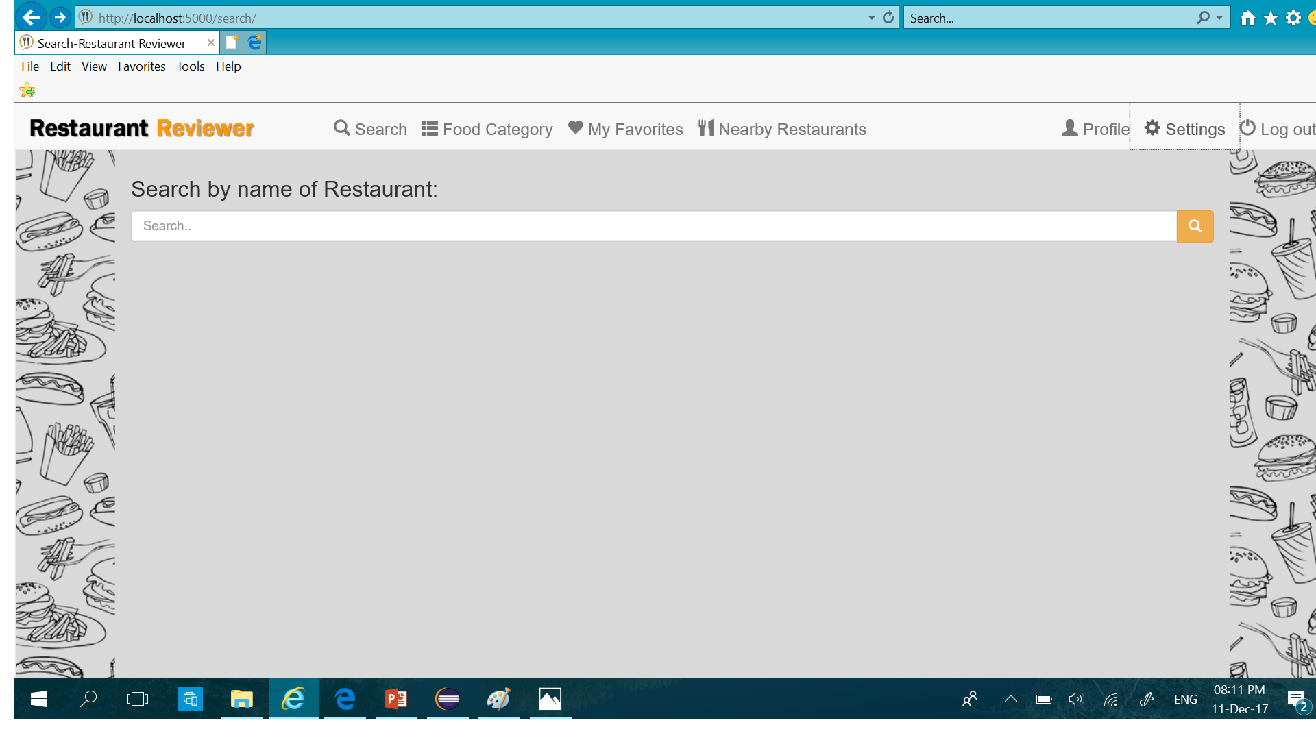 search page